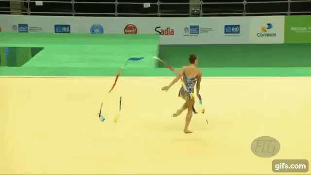 Olympic Fails (Test Event) Rio 2016 Rhythmic Gymnastics