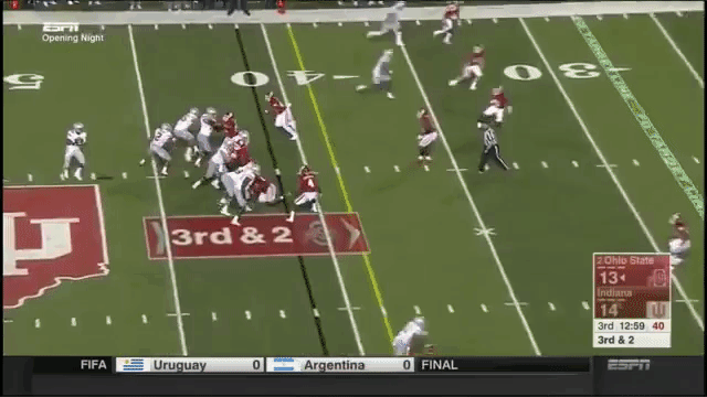 campbell drops a touchdown