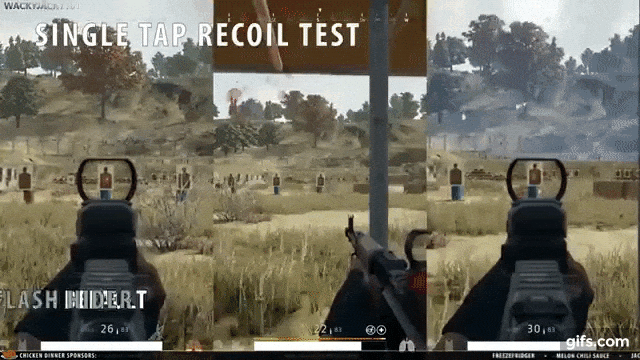 GUIDE: The BEST attachment for the AKM, Recoil Analysis - PLAYERUNKNOWN'S  BATTLEGROUNDS (PUBG) animated gif