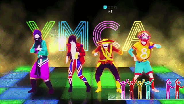 YMCA - Village People - Just Dance 2014 (Wii U) animated gif