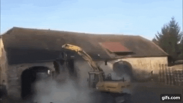 Epic Work Fails || Construction Work Gone Wrong animated gif