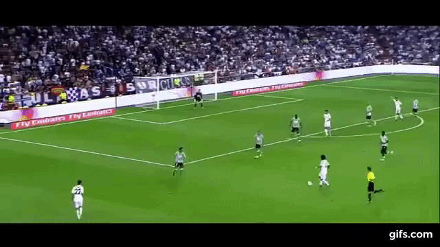 Real Madrid's Cristiano Ronaldo Scores Amazing Long-Range Goal vs. Real  Betis (GIF) 