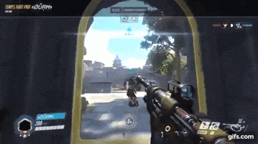 RARE ANA GRENADE..!! | Overwatch Best and Funny Moments  animated  gif