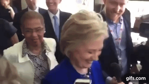 Image result for HILLARY HEAD GIF