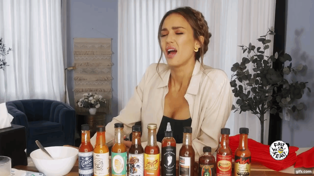 Jessica Alba Gets Her World Completely Wrecked Taking The 'Hot Ones'  Challenge - BroBible