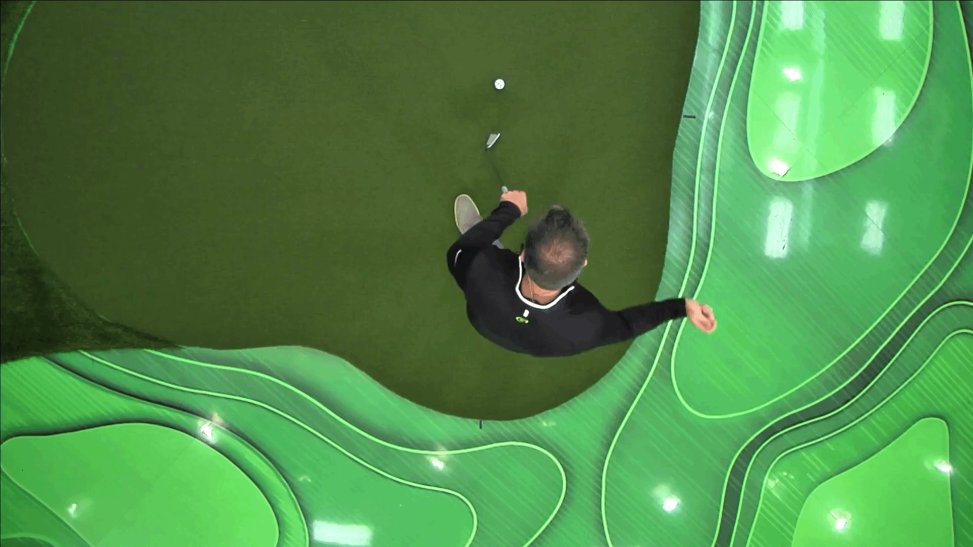golf swing overhead view
