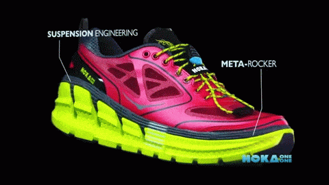 Hoka One One Conquest Running Shoes animated gif