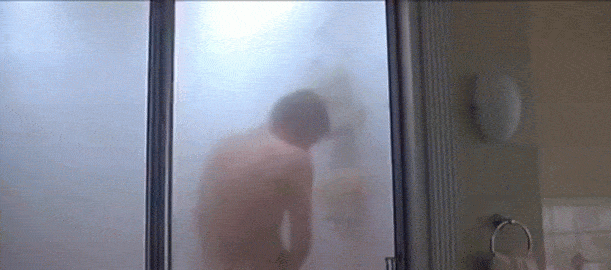 Jerking off in the shower