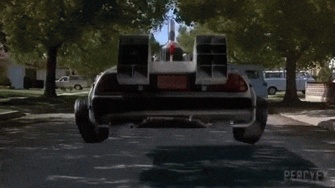 Back to the Future - Flying Car animated gif