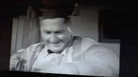 The Three Stooges - Curly kills the Clam Soup animated gif