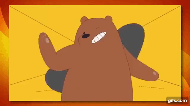 We bare bears dance animated gif