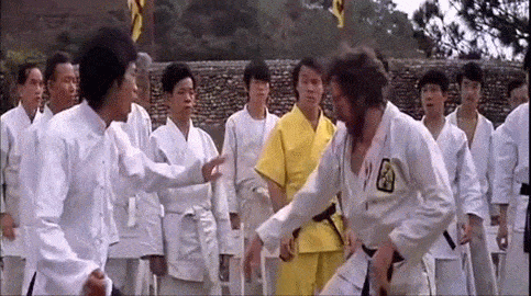 Bruce Lee vs O'hara - Enter the Dragon animated gif