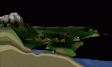 Water Cycle Animation animated gif