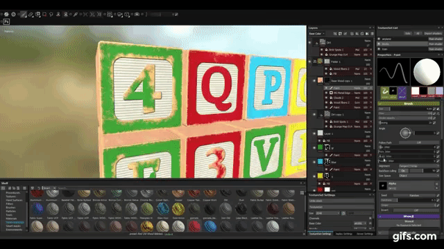 Adding texture to blocks in Substance Painter