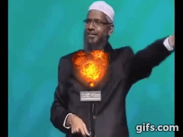 Very good, tricky and difficult question posted by an engineer to Dr Zakir  Naik BUT GREAT REPLY! animated gif