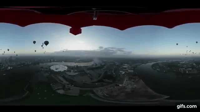 ハラハラドキドキの空中浮遊散歩 VRで気球にのって"本物の風"を感じよう