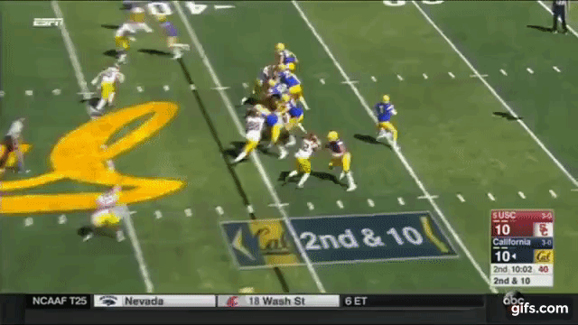 Smith open field tackle animated gif