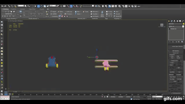 Adding spinner tip to plane in 3ds Max