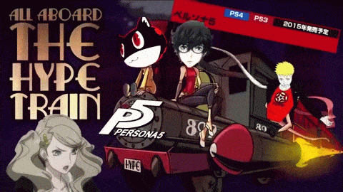 ALL ABOARD THE PERSONA 5 HYPE TRAIN animated gif