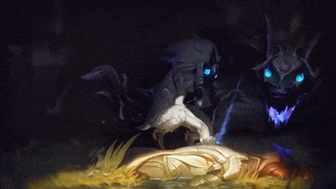 Kindred Login Screen Animation Theme Intro Music Song Official League of Legends  animated gif
