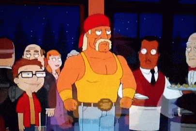 Hulk Hogan on American Dad animated gif