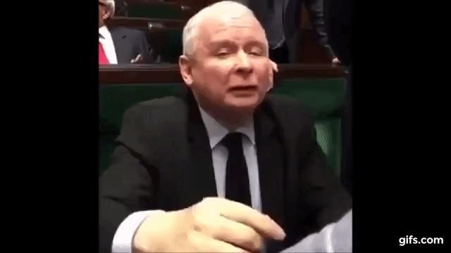 Jarosław Kaczyński - i jego dzień wolnych mediów - najlepsze ujęcia animated gif