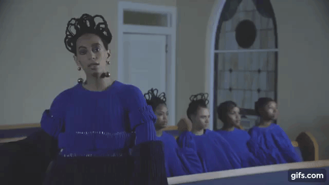 SOLANGE - DON'T TOUCH MY HAIR (OFFICIAL VIDEO) animated gif