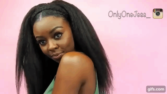 Halo Braid w/ Clip ins ft. Better Length animated gif