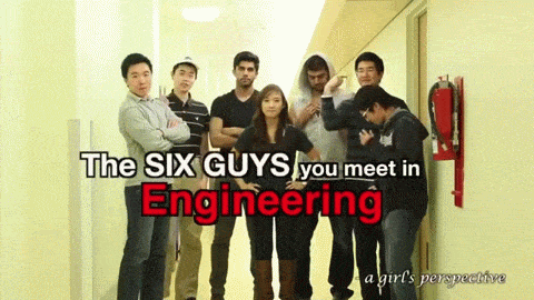 The Six Typical Guys in Engineering College