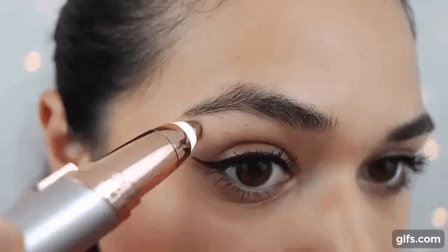 AS SEEN ON TV: FINISHING TOUCH FLAWLESS BROWS Review &amp; Demo animated gif