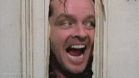 Here's Johnny! - The Shining (7/7) Movie CLIP (1980) HD animated gif