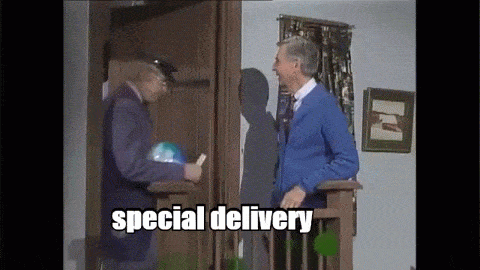 Speedy Delivery with Mr. McFeely - Daniel Tiger's Neighborhood | PBS KIDS  animated gif