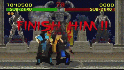 Kung Lao Fatality II - Mortal Kombat 2 (GIF)