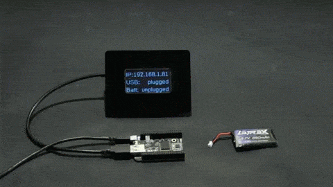 The C.H.I.P. above runs a small Python script which displays the board state.