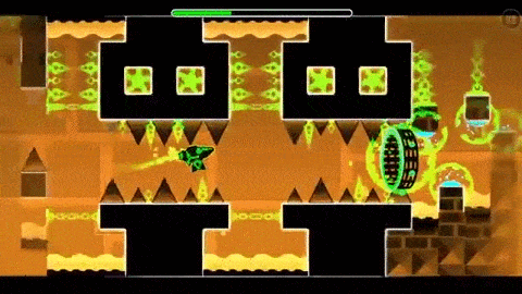 Geometry Dash Level 14 Clubstep Complete Animated Gif