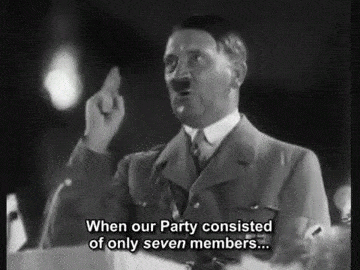 Adolf Hitler - speech (English Subtitles). animated gif