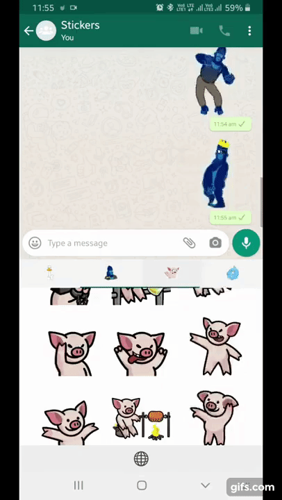 Cute Animals Animated Sticker for WhatsApp (Working Code) - 2