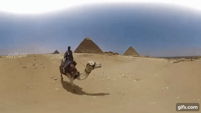 VR動画でエジプト旅行！目の前にピラミッドが！