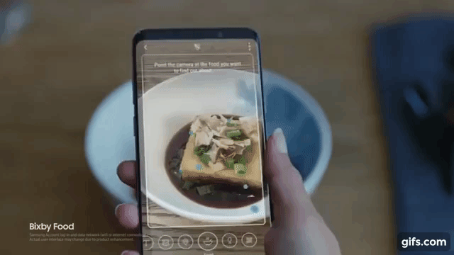 Bixby Food能辨认出食物的热量