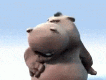 HAPPY BIRTHDAY SONG - Hippo & Dog Funny animated gif