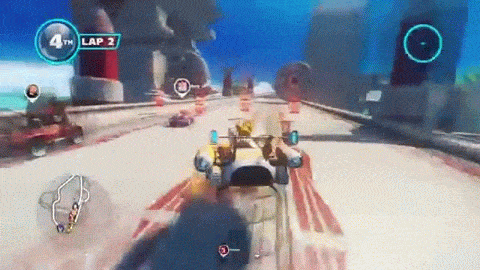 Sonic & All-Stars Racing Transformed (360) - Every Characters All-Star Move  (No Post-DLC/Alex Kidd) animated gif