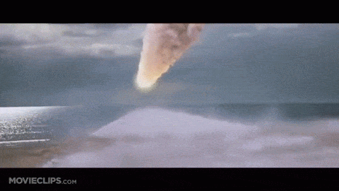 Deep Impact (8/10) Movie CLIP - The Comet Hits Earth (1998) HD animated gif