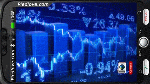 Stock Market Ticker Tape Deluxe HD Edition 3D Live Wallpaper for Android  animated gif