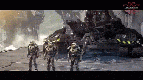 Halo Wars: Spartans Vs Elites Scene [HD] animated gif