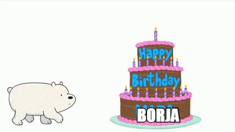 We Bare Bears and everyone at Cartoon Network wish MIFA a happy birthday!  animated gif