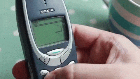 Looking Back - 2000 - Nokia 3310 animated gif