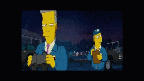 The Simpsons Movie Binoculars animated gif