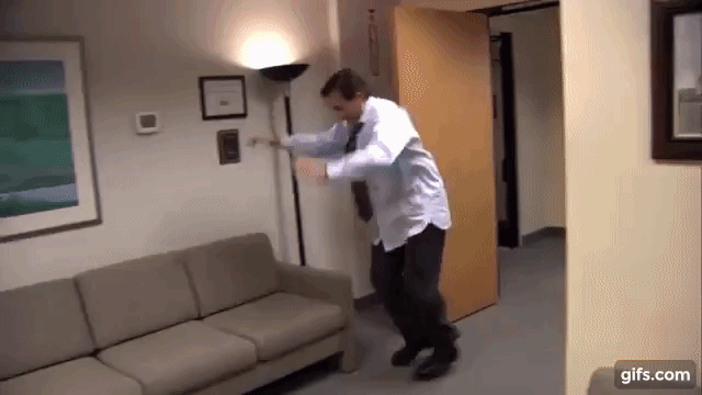Parkour PARKOUR - The Office US animated gif